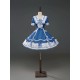 Twin Bears Antique Navy Bear Top Skirt Paneled OP and Sets(2nd Pre-Order/2 Colours/Full Payment Without Shipping)